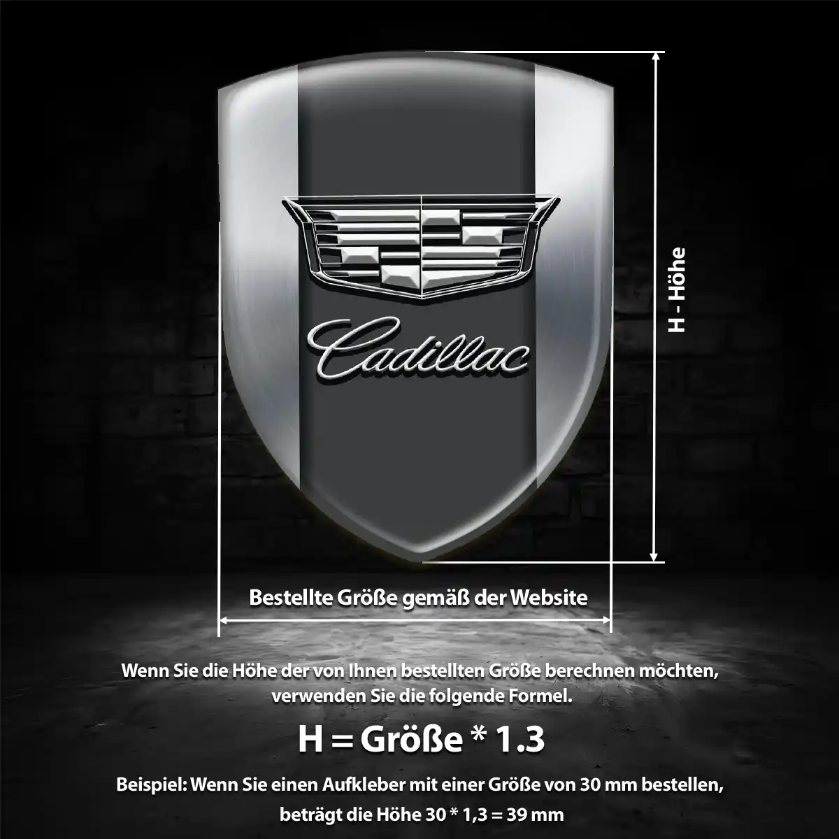 Cadillac Wappen Emblem Auto Erstklassige Qualität