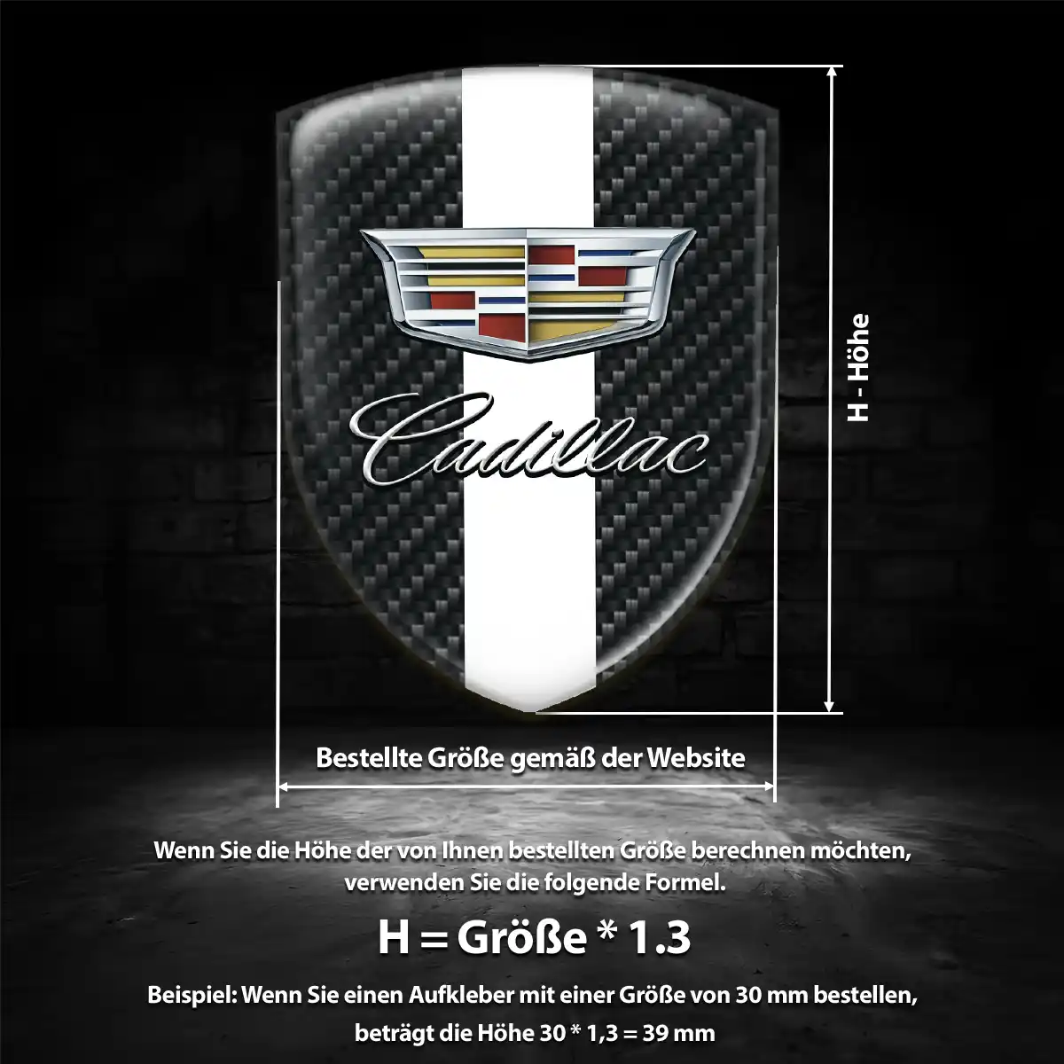 Cadillac Wappen Emblem Auto Höchste Qualität