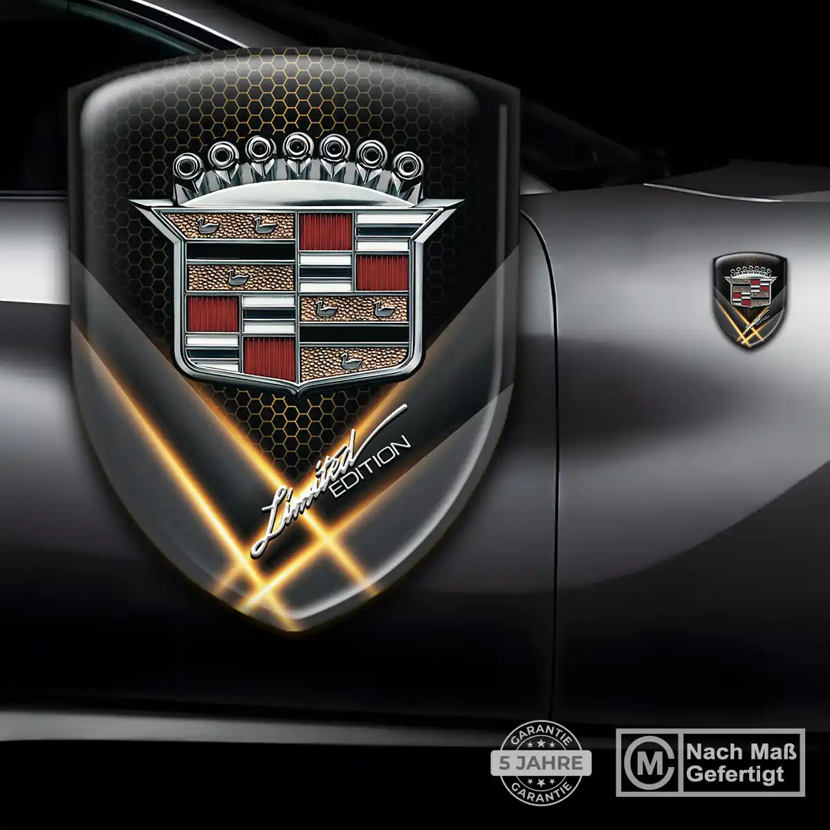 Cadillac Wappen Emblem Auto Premiumqualität