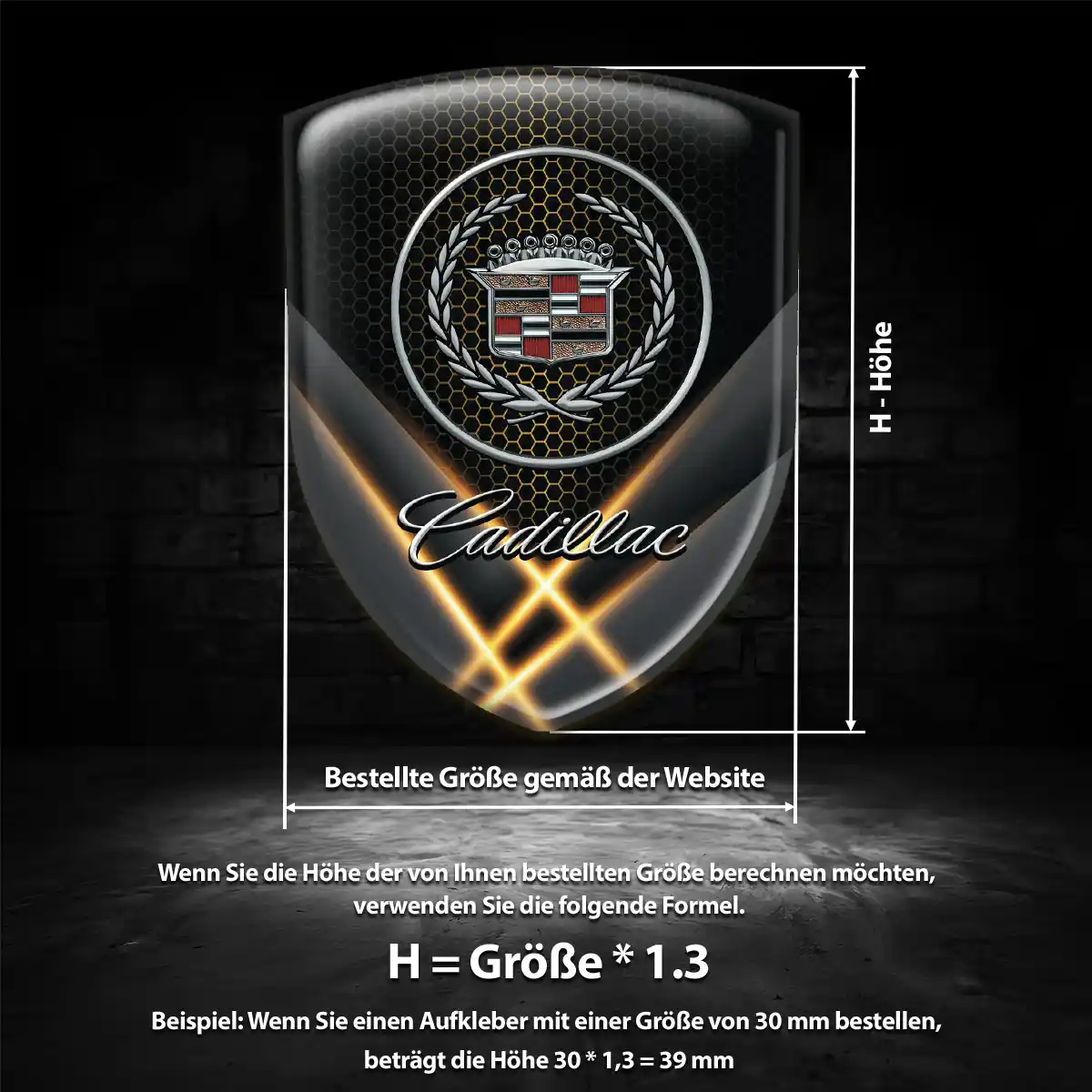 Cadillac Wappen Emblem Auto Spitzenqualität
