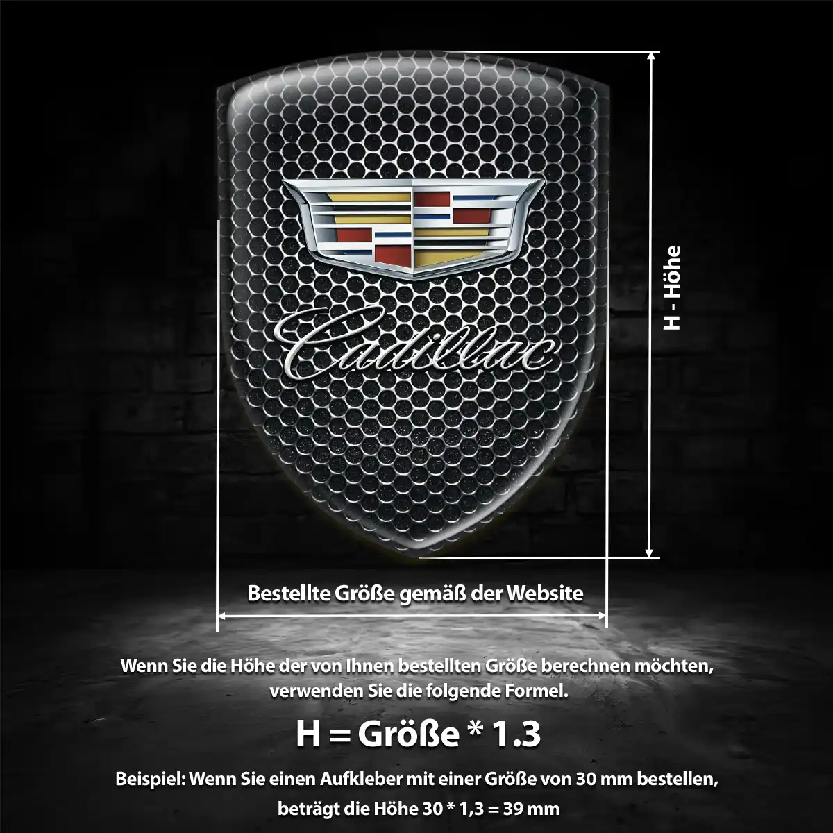 Cadillac Wappen Emblem Auto Stilvolles Design