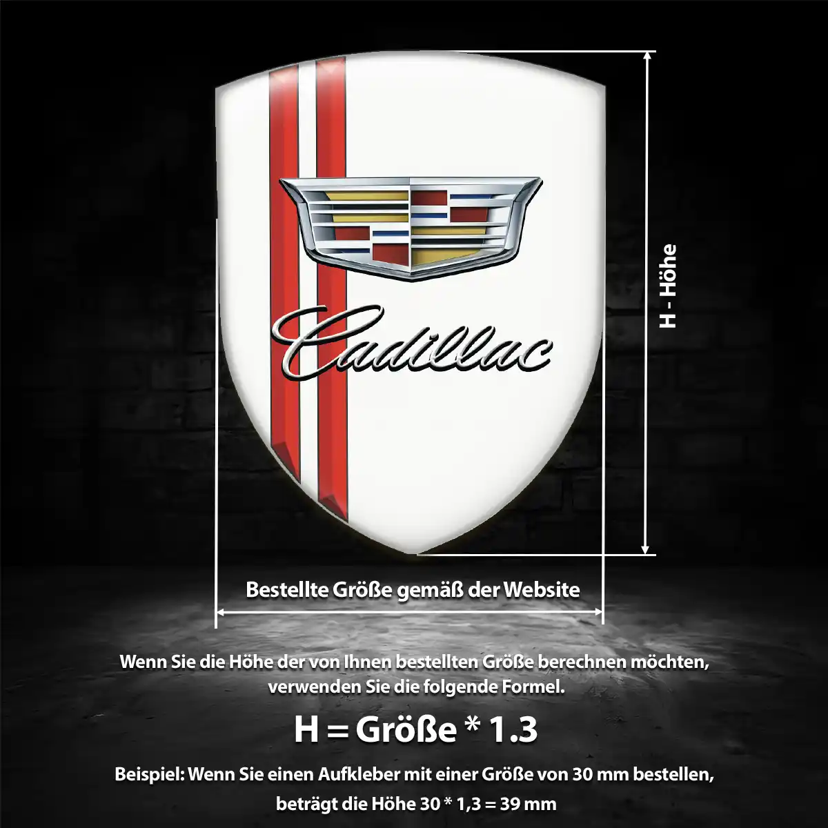 Cadillac Wappen Emblem Überzeugende Qualität