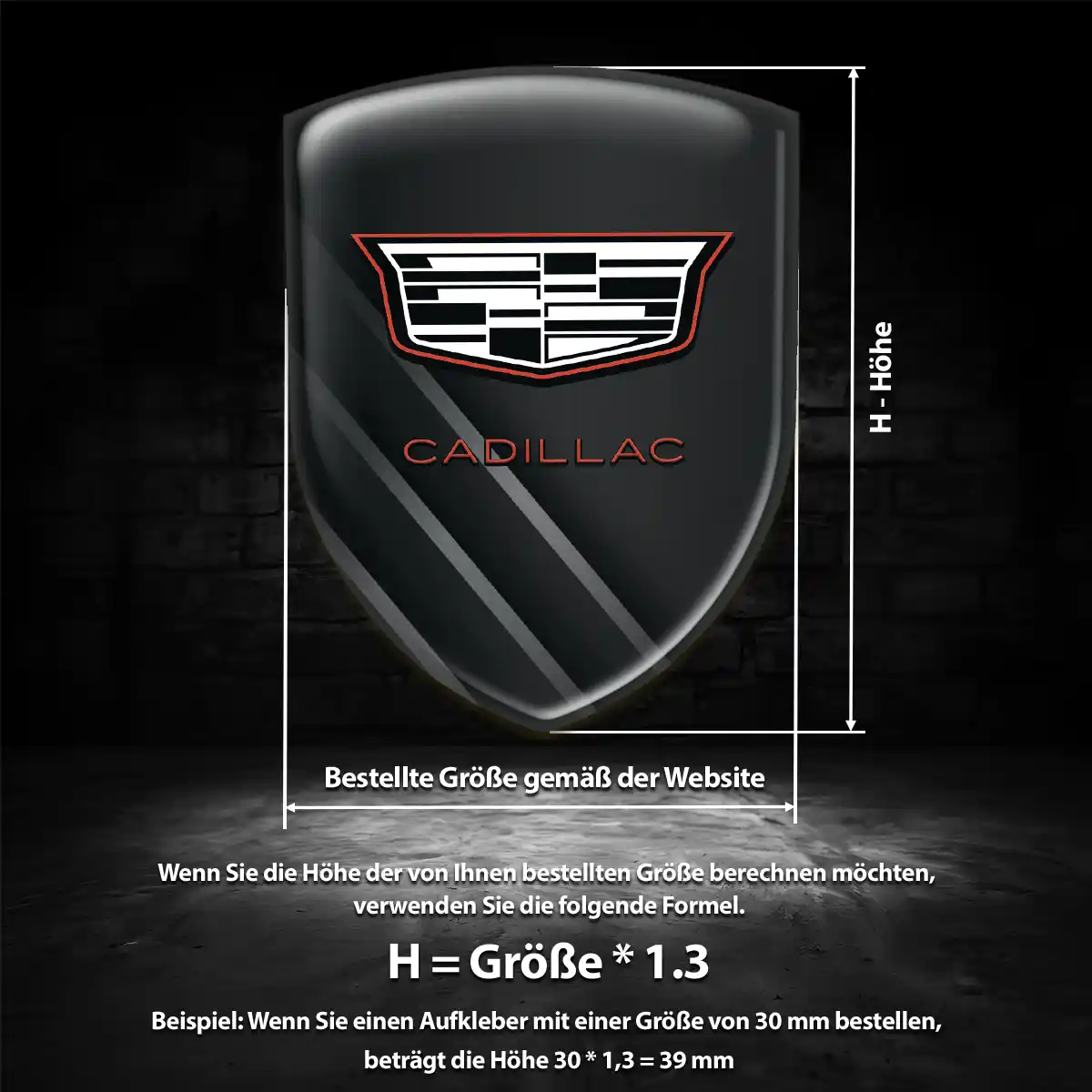 Cadillac Wappen Emblem Elegantes Design
