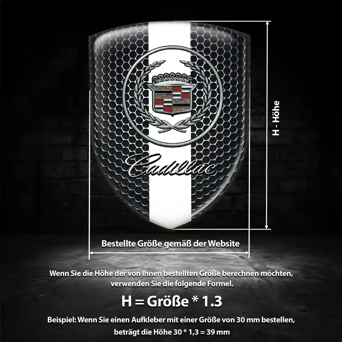 Cadillac Wappen Emblem Höchste Qualität