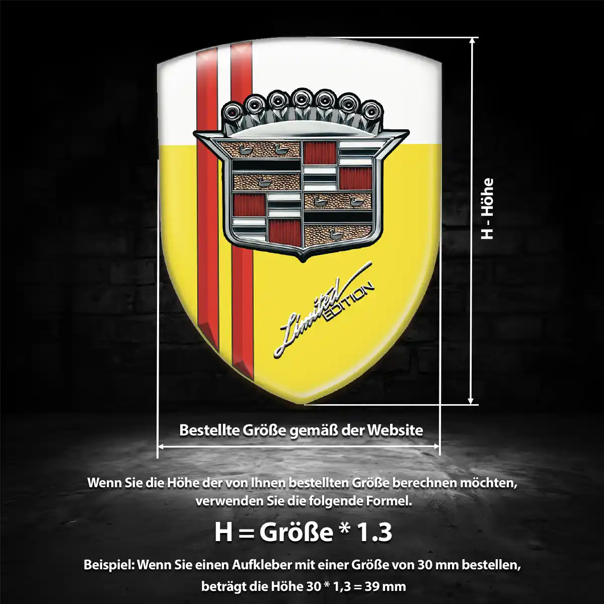 Cadillac Wappen Emblem Hohe Qualität