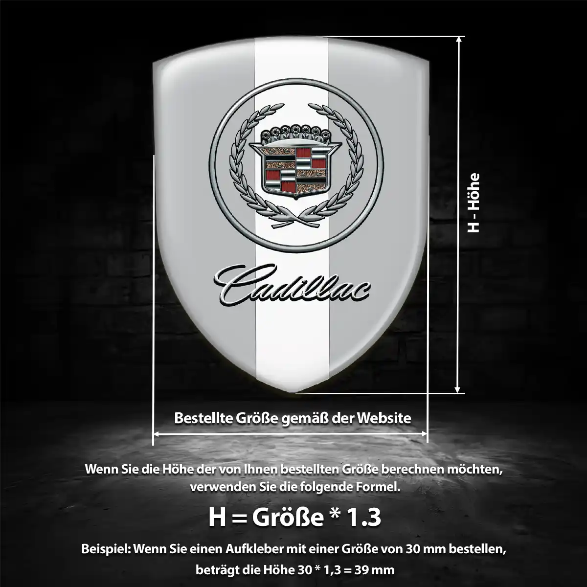 Cadillac Wappen Emblem Limitierte Auflage