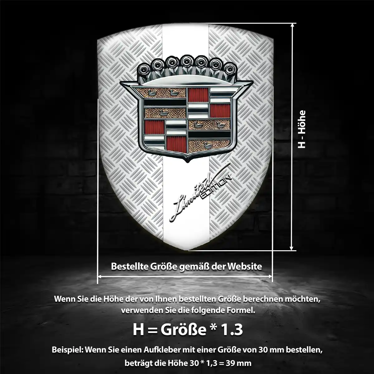 Cadillac Wappen Emblem Luxus-Edition