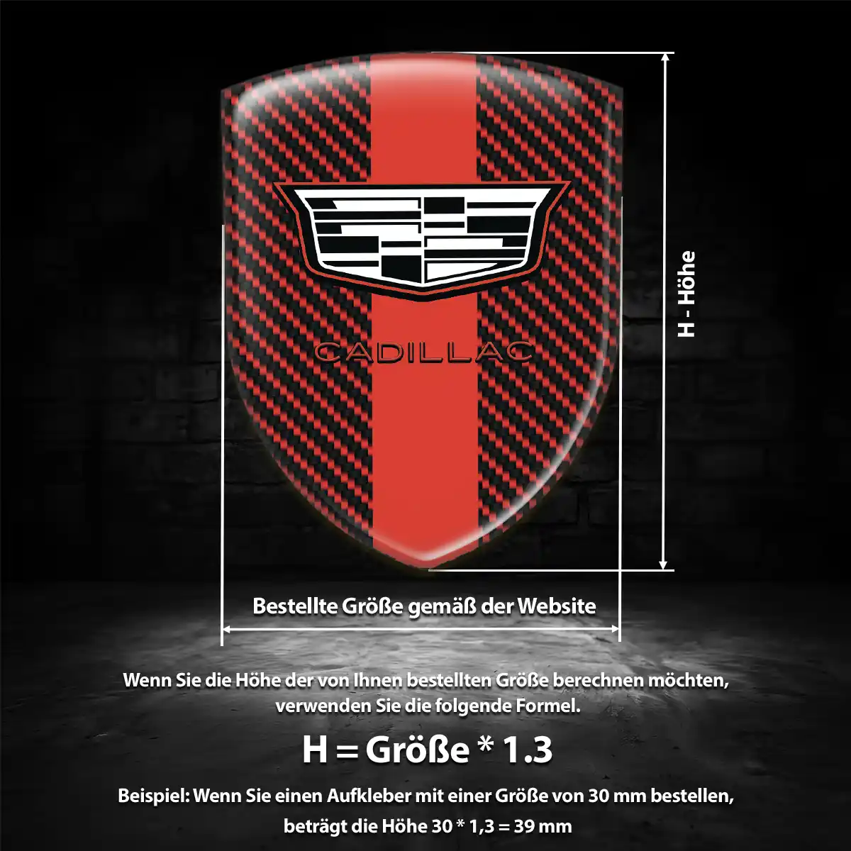 Cadillac Wappen Emblem Stilvolles Design