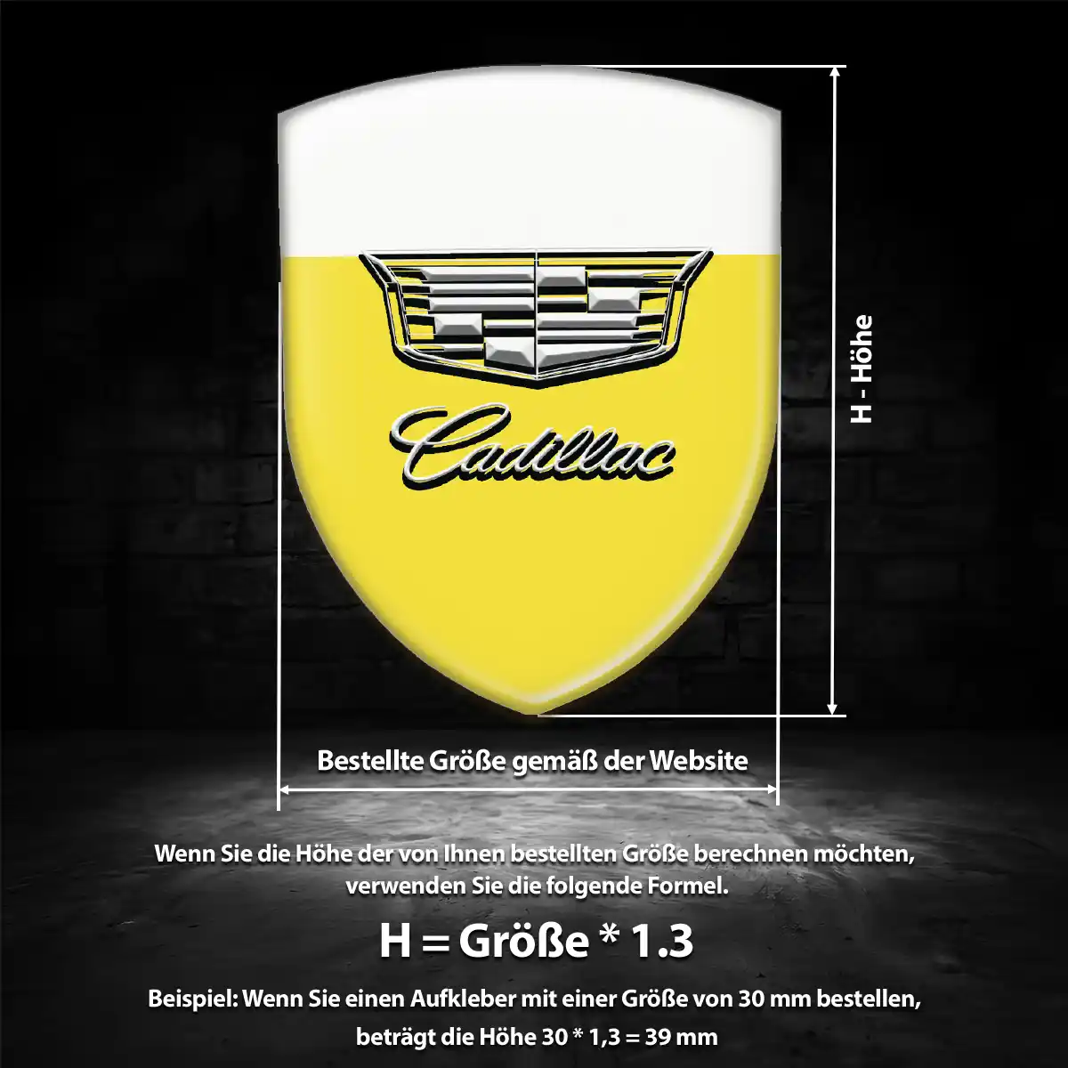 Cadillac Wappen Emblem Tuningfahrzeug