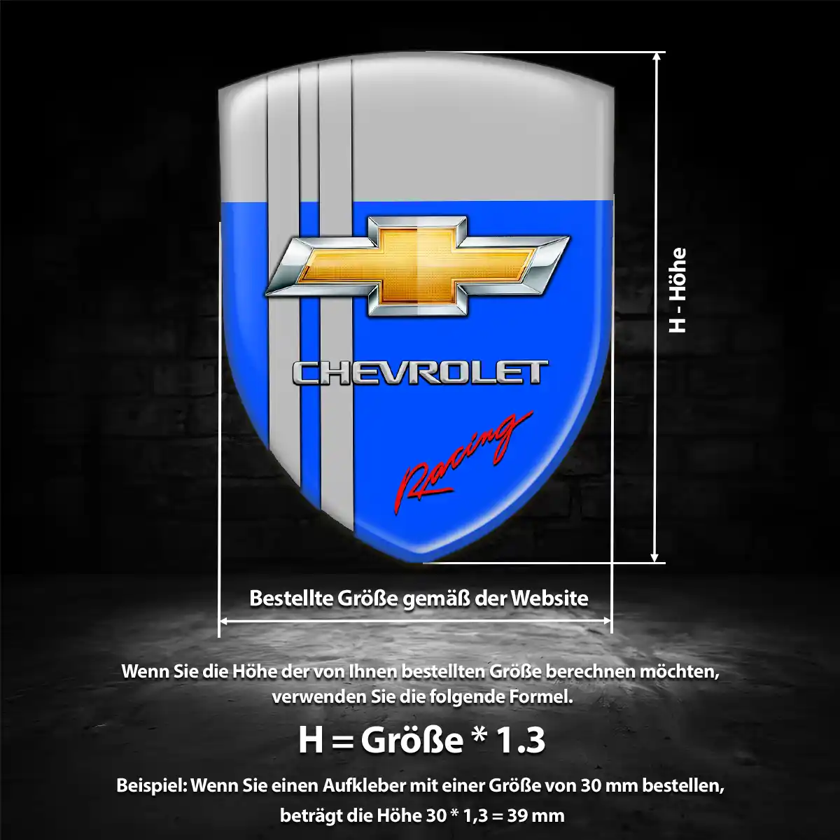 Chevrolet 3D Gel Aufkleber Emblem Auto Hohe Qualität