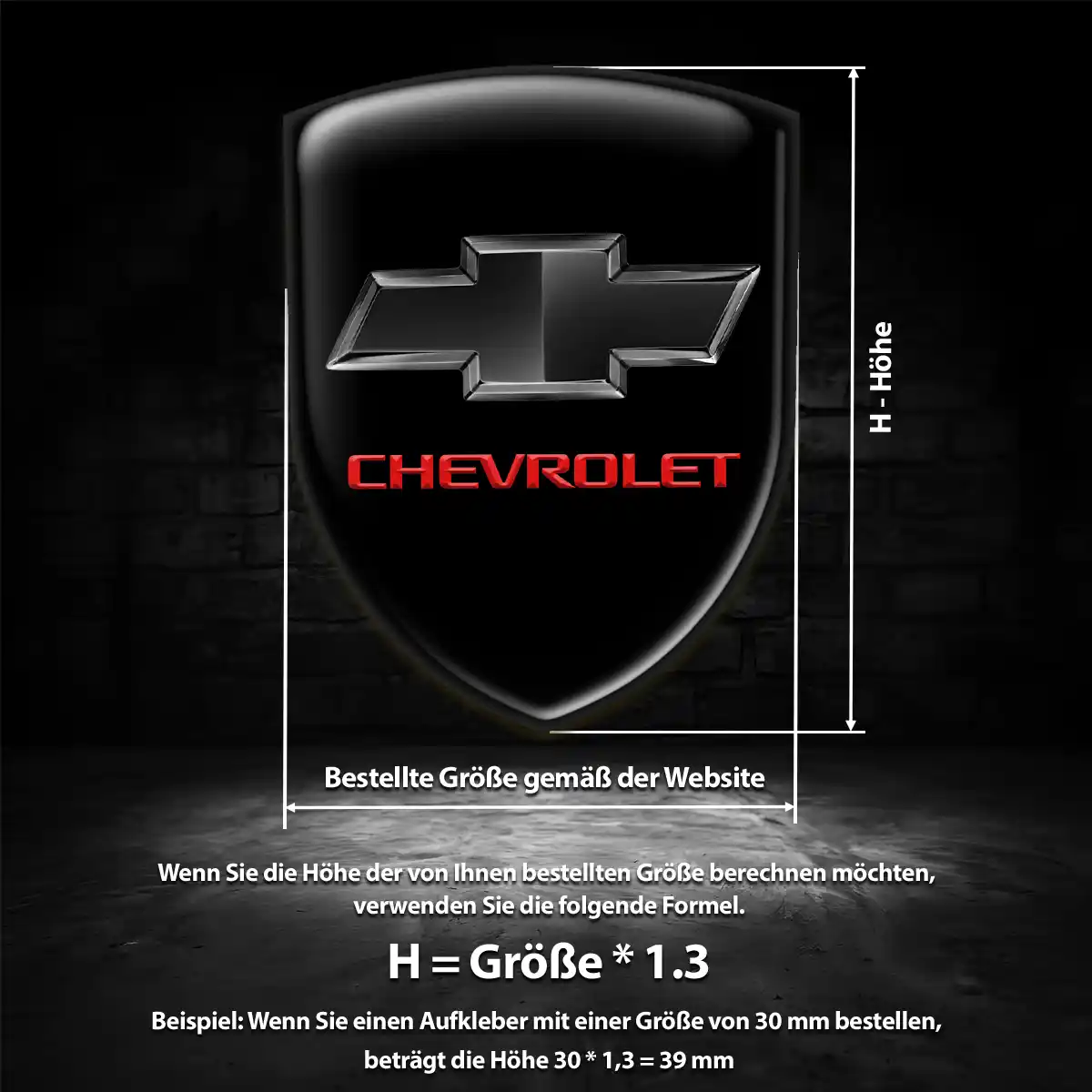 Chevrolet 3D Gel Aufkleber Emblem Auto Premium-Edition