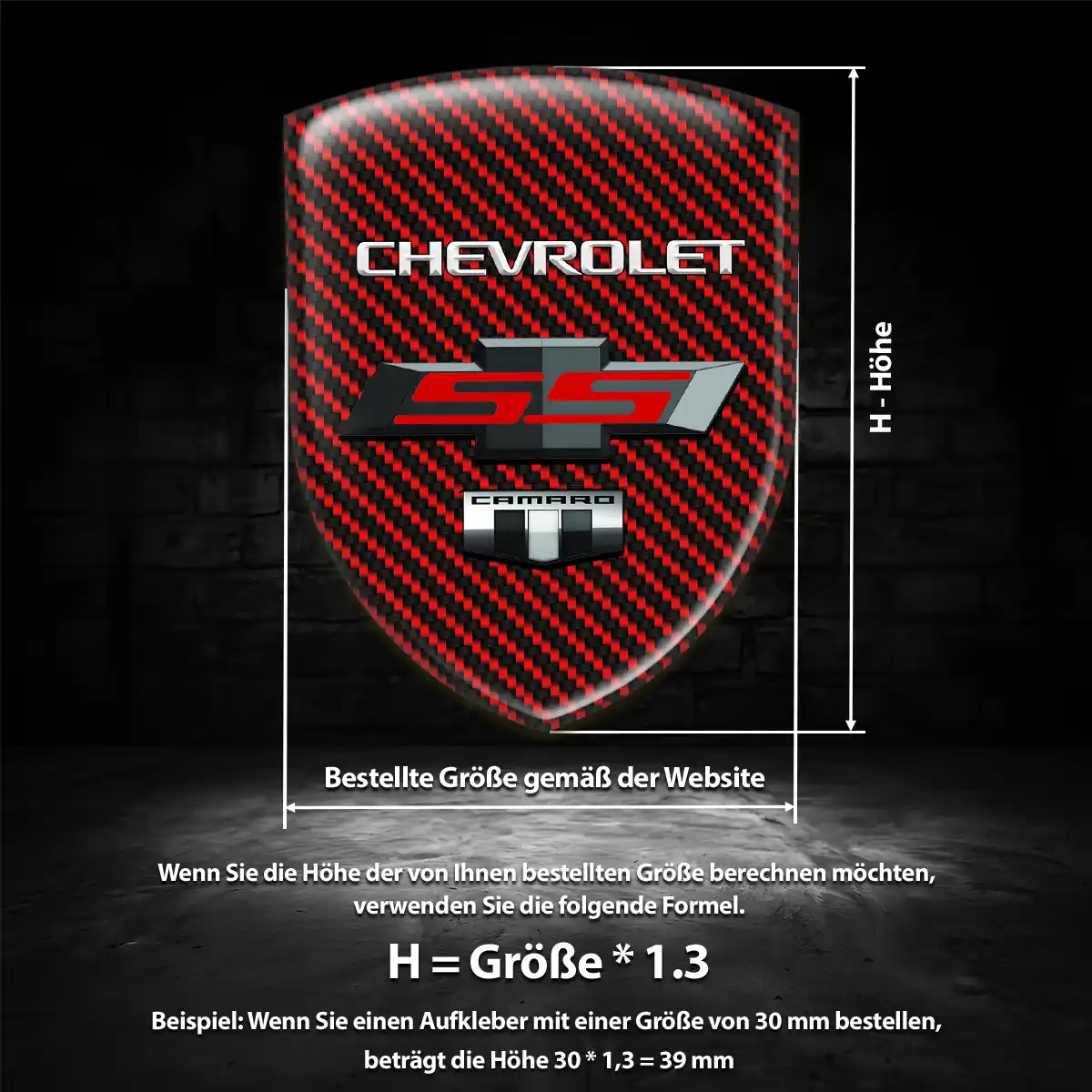 Chevrolet 3D Gel Aufkleber Emblem Auto Stilvolles Design