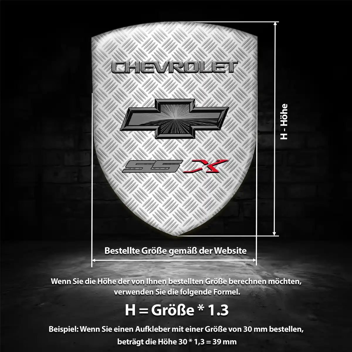 Chevrolet 3D Gel Aufkleber Embleme Auto Premium-Edition