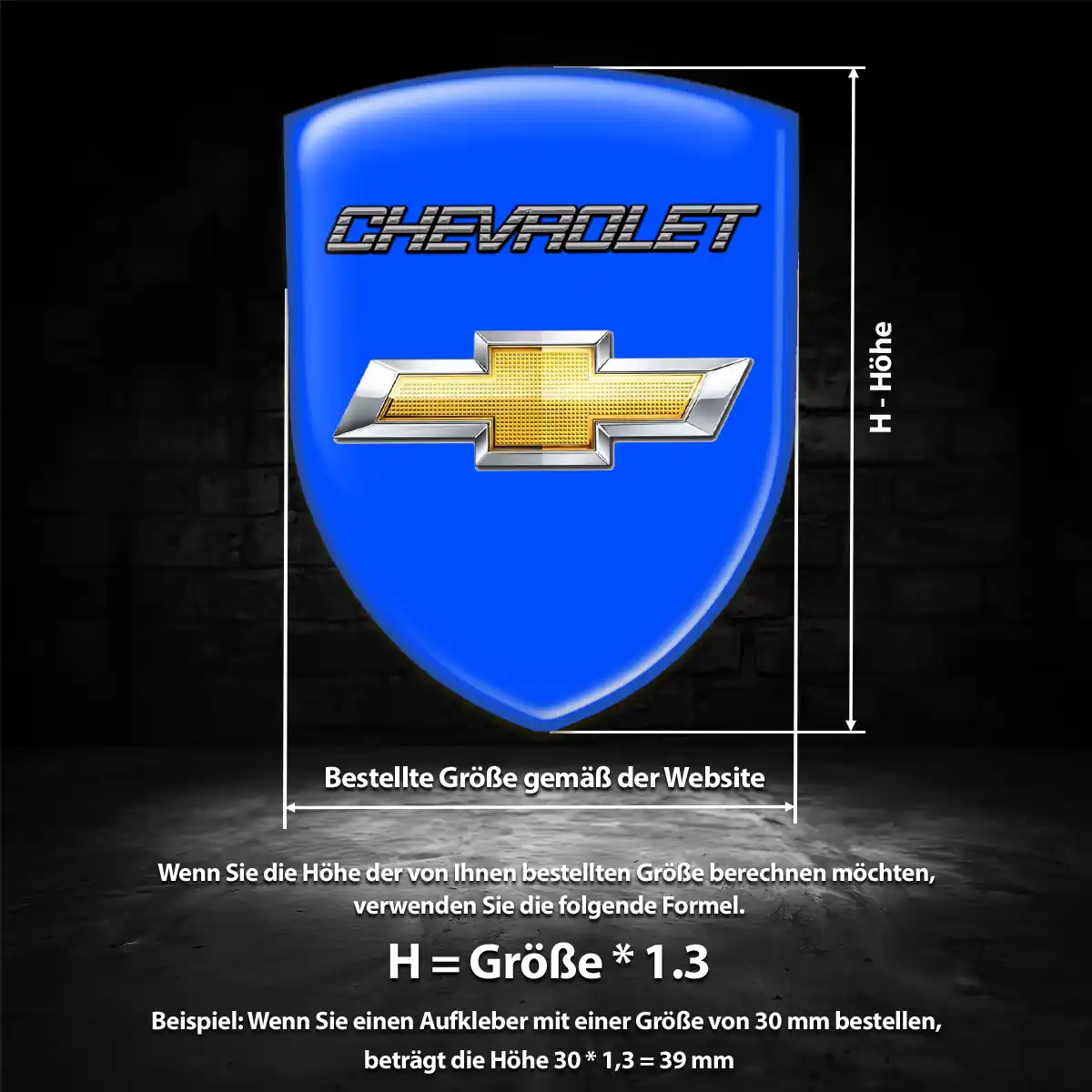 Chevrolet 3D Gel Aufkleber Embleme Auto Stilvolles Design