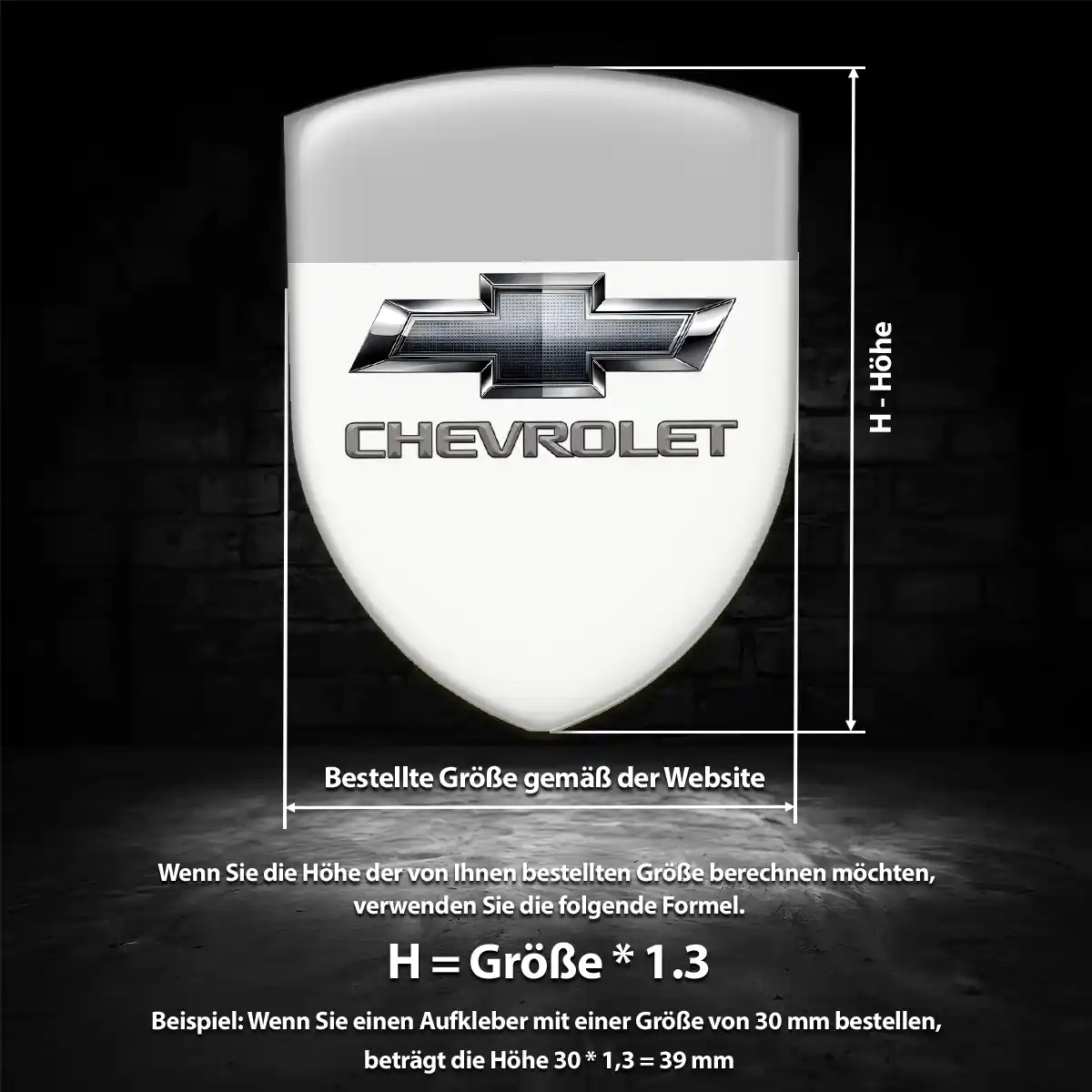Chevrolet 3D Gel Aufkleber Wappen Auto Hohe Qualität