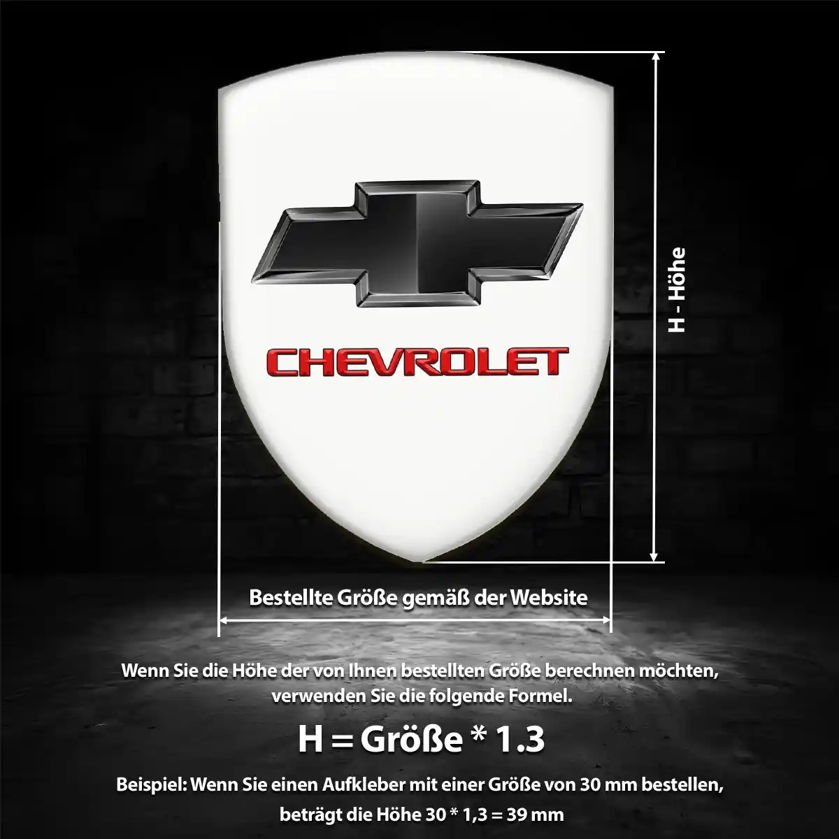 Chevrolet Aufkleber 3D Gel Emblem Auto Hohe Qualität