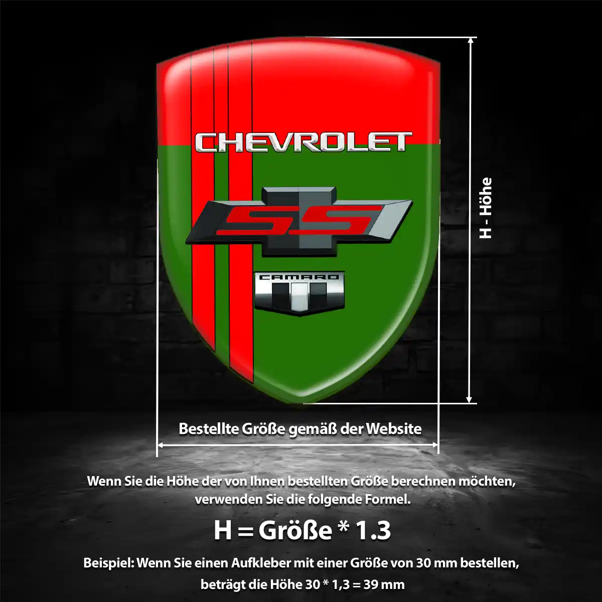 Chevrolet Aufkleber 3D Gel Emblem Auto Premium-Edition