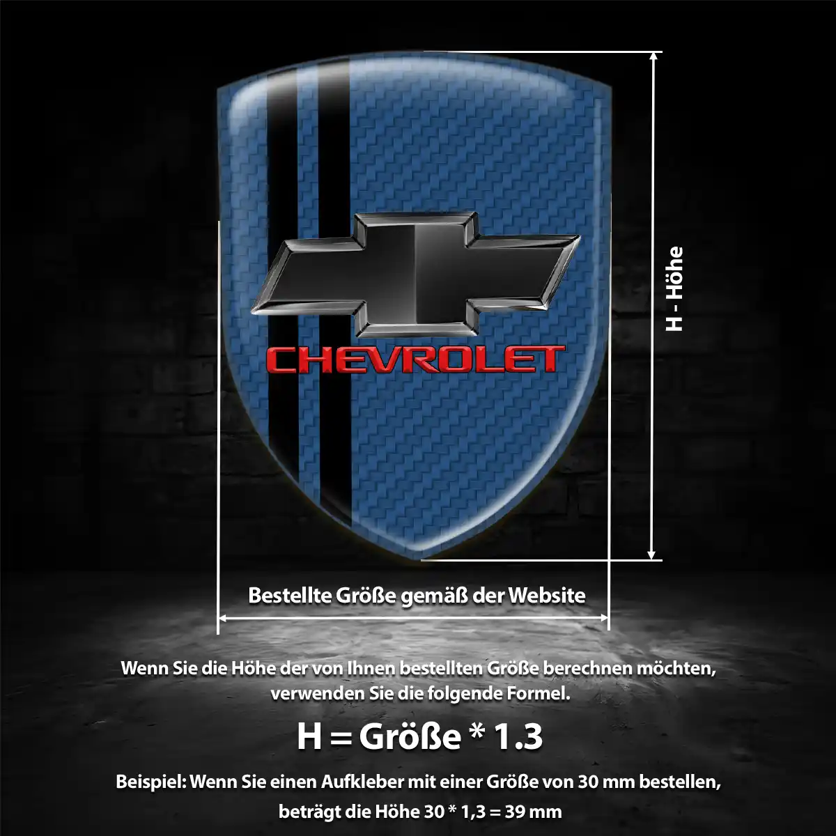 Chevrolet Aufkleber 3D Gel Emblem Auto Stilvolles Design