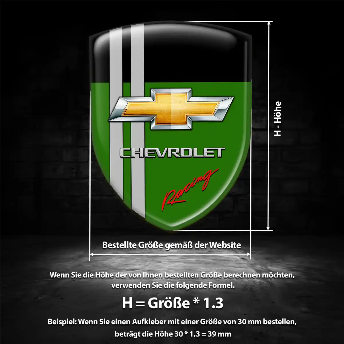 Chevrolet Aufkleber 3D Gel Emblem Hohe Qualität