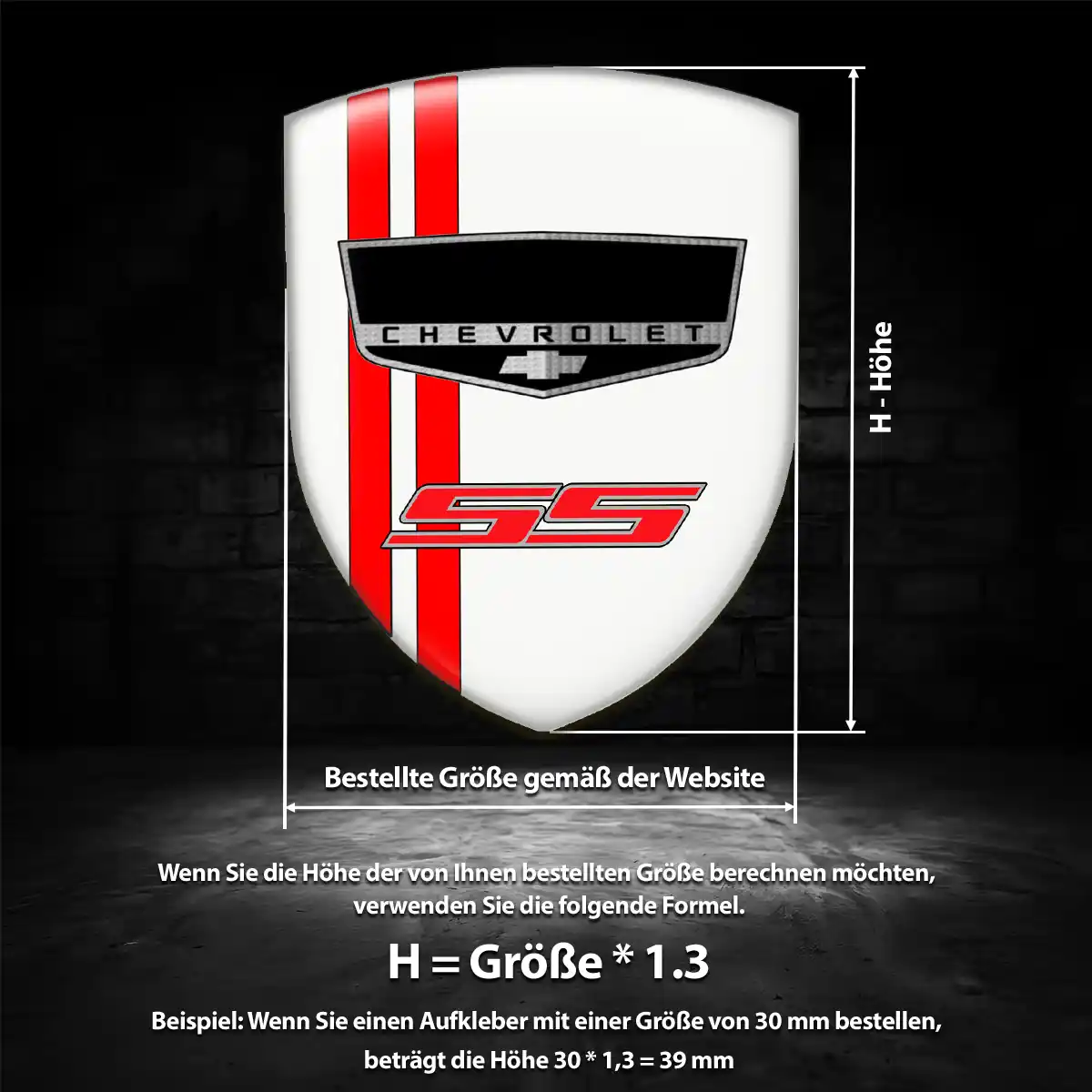 Chevrolet Aufkleber 3D Gel Emblem Stilvolles Design