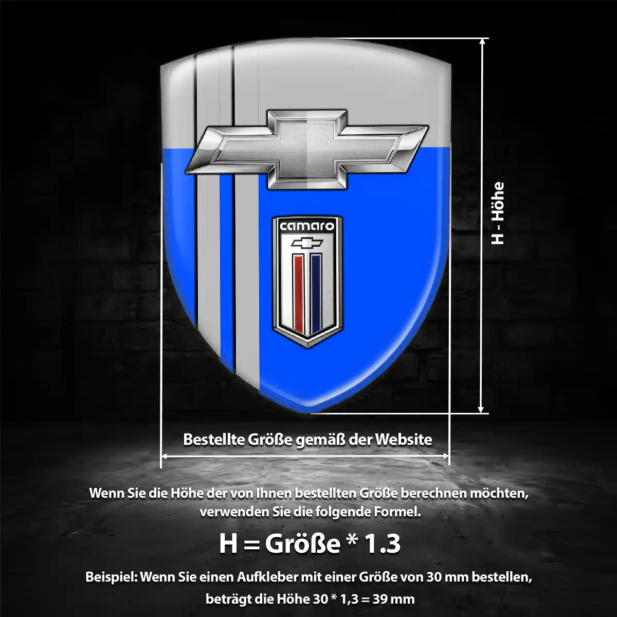 Chevrolet Aufkleber 3D Gel Embleme Auto Limitierte Auflage