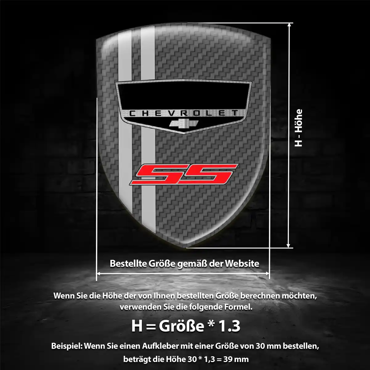 Chevrolet Aufkleber 3D Gel Embleme Luxus-Edition