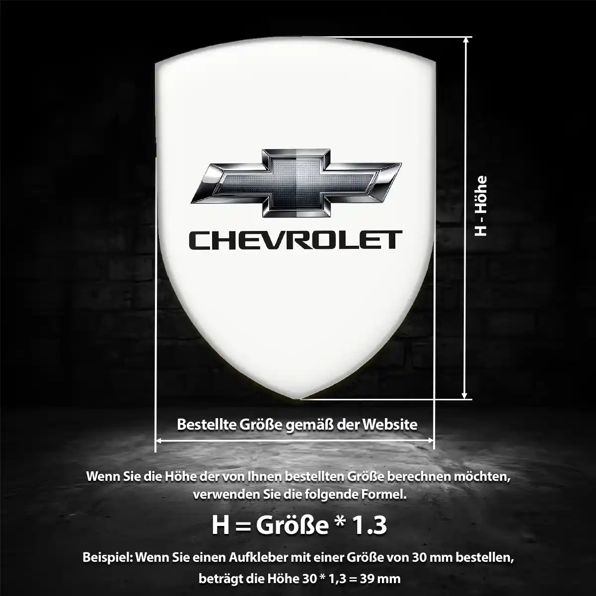 Chevrolet Aufkleber 3D Gel Embleme Stilvolles Design
