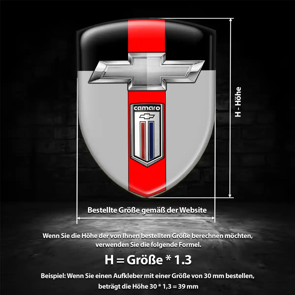 Chevrolet Aufkleber 3D Gel Wappen Auto Stilvolles Design