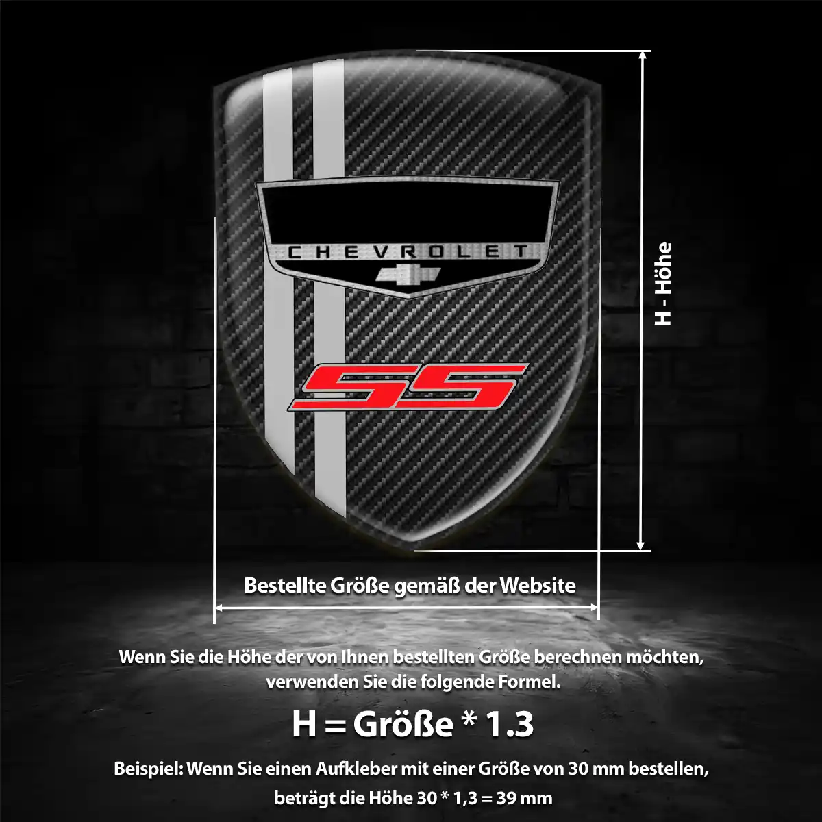 Chevrolet Aufkleber Emblem Luxus-Edition
