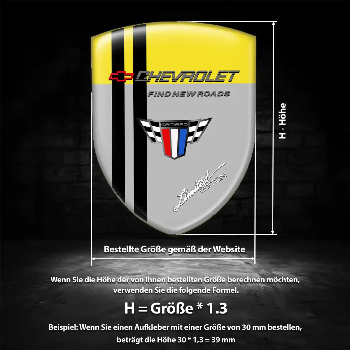 Chevrolet Aufkleber Emblem Wappen Auto Hohe Qualität