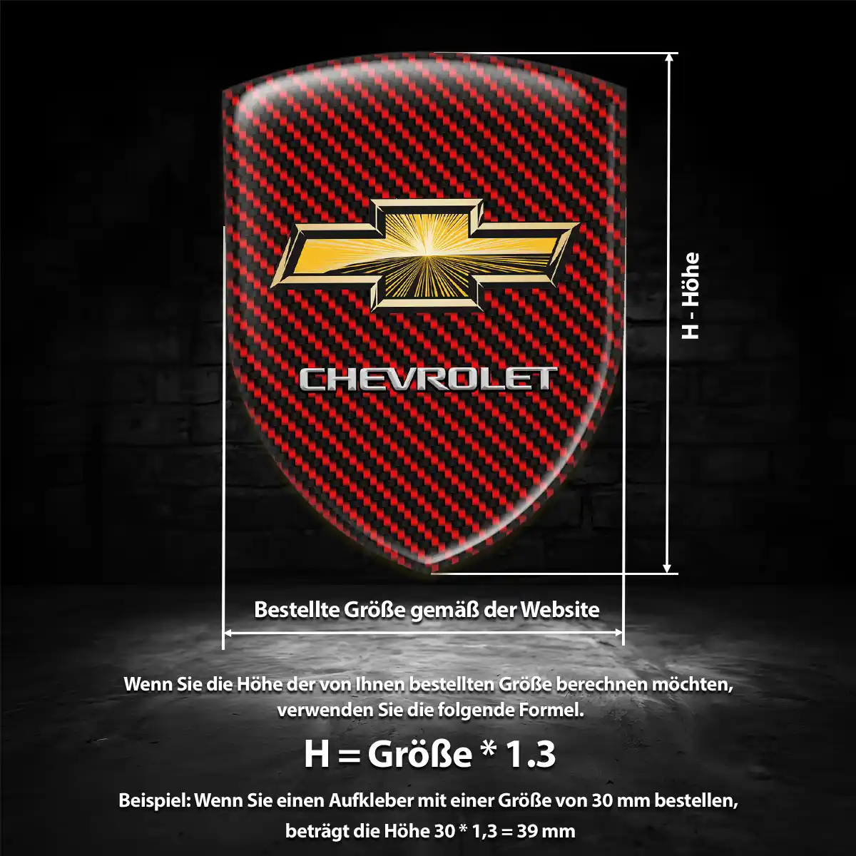 Chevrolet Aufkleber Emblem Wappen Auto Stilvolles Design