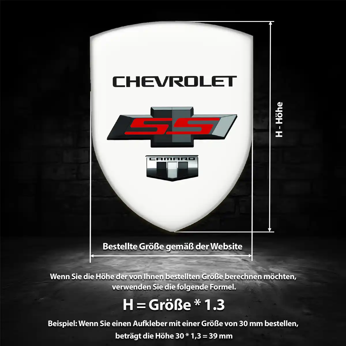 Chevrolet Aufkleber Emblem Wappen Stilvolles Design