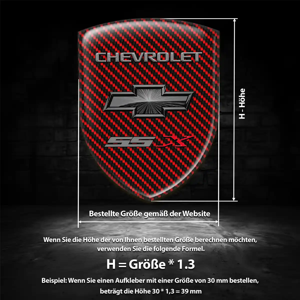 Chevrolet Aufkleber Embleme Silikon Auto Hohe Qualität