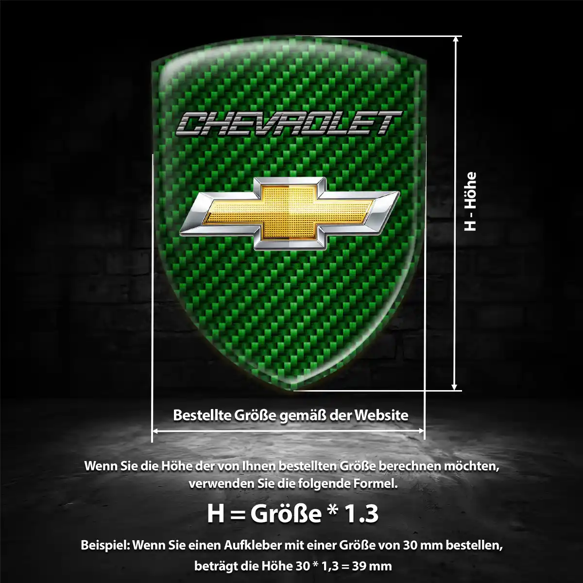 Chevrolet Aufkleber Silikon Embleme Auto Hohe Qualität