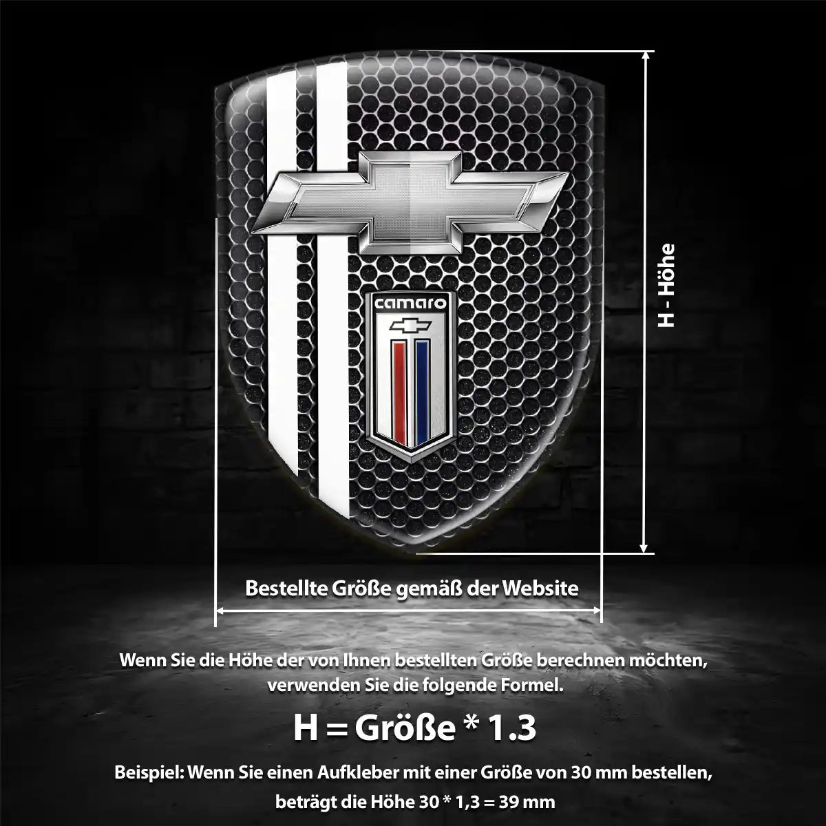 Chevrolet Aufkleber Silikon Embleme Auto Limitierte Auflage