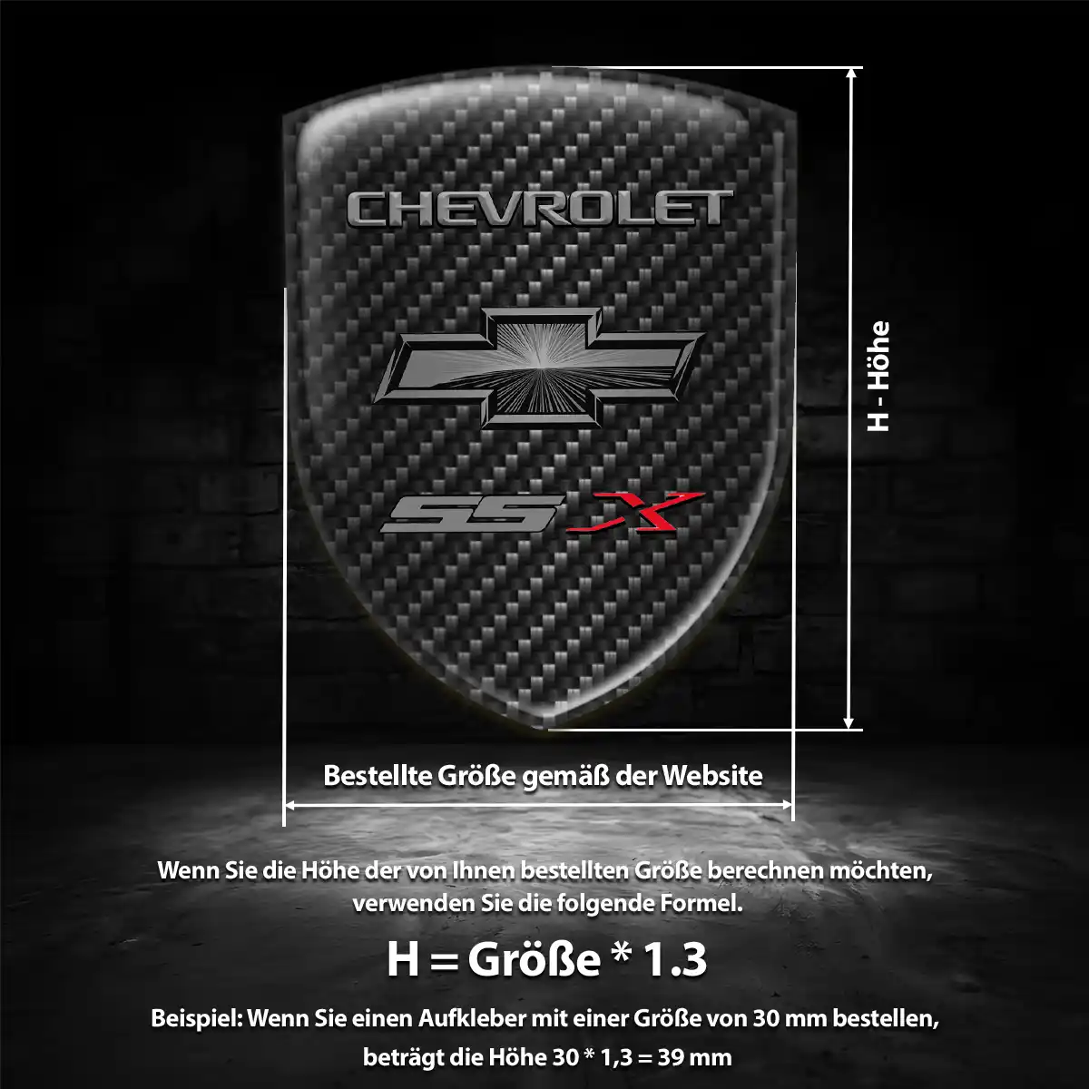 Chevrolet Aufkleber Stilvolles Design