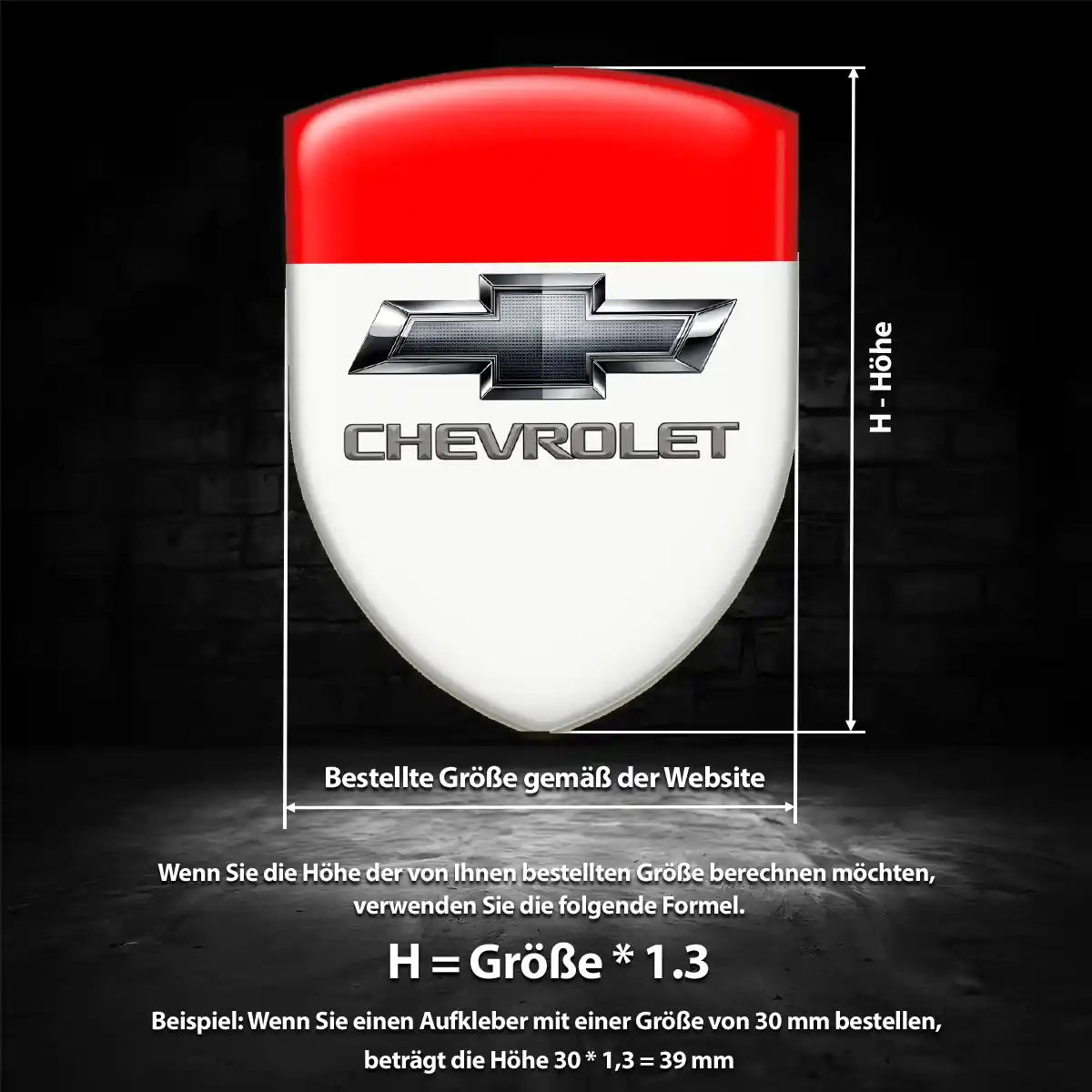Chevrolet Aufkleber Wappen Auto Hohe Qualität