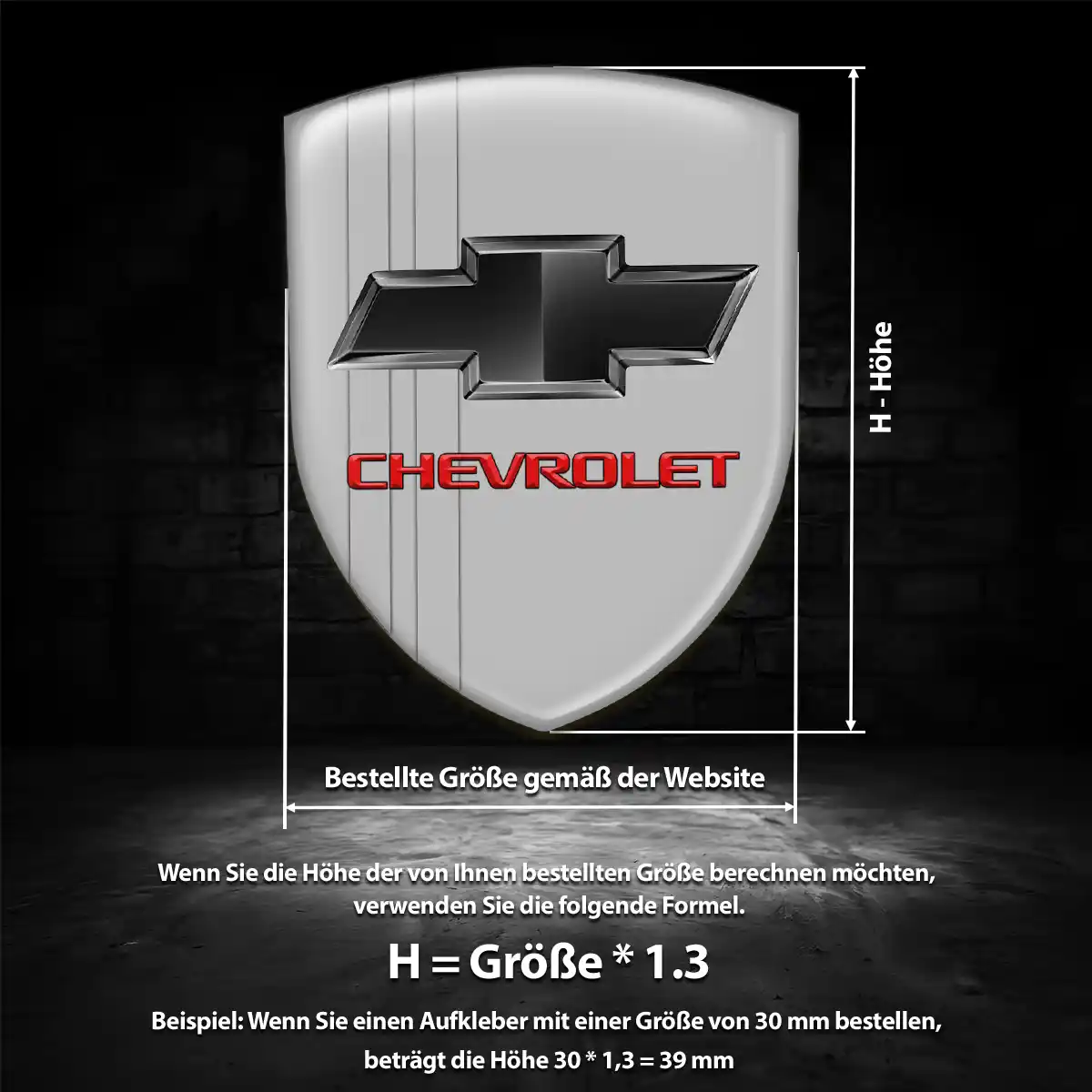 Chevrolet Aufkleber Wappen Emblem Auto Hohe Qualität