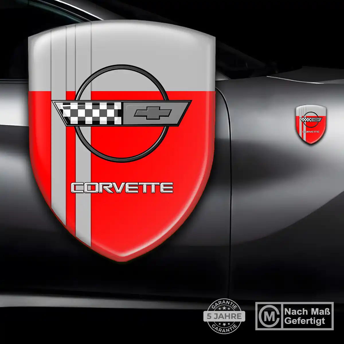 Chevrolet Corvette 3D Gel Aufkleber Auto Limitierte Auflage