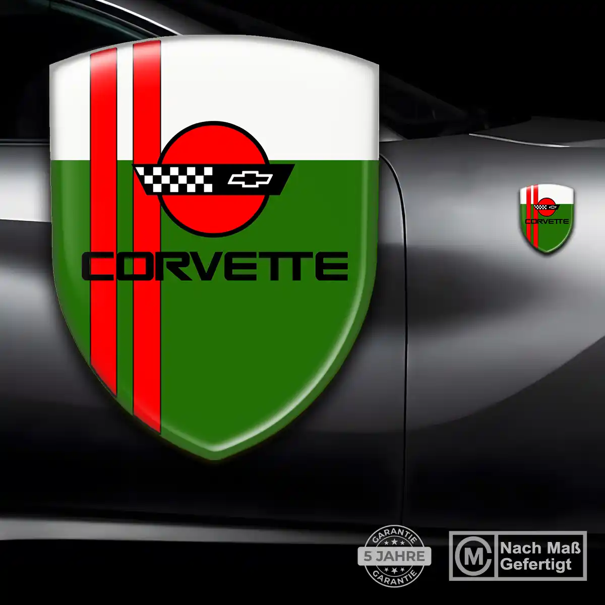 Chevrolet Corvette 3D Gel Aufkleber Auto Premium-Edition