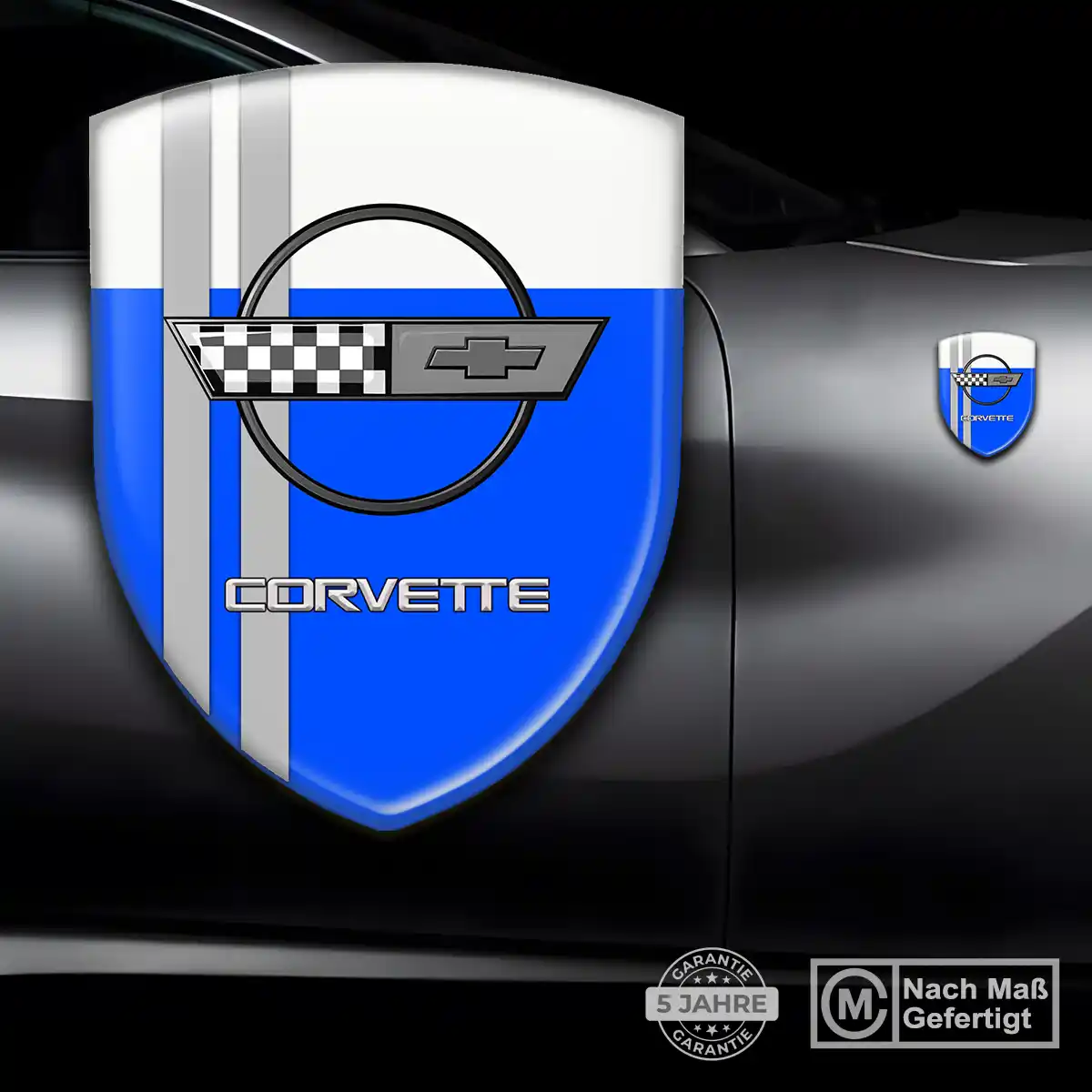 Chevrolet Corvette 3D Gel Aufkleber Emblem Auto Limitierte Auflage