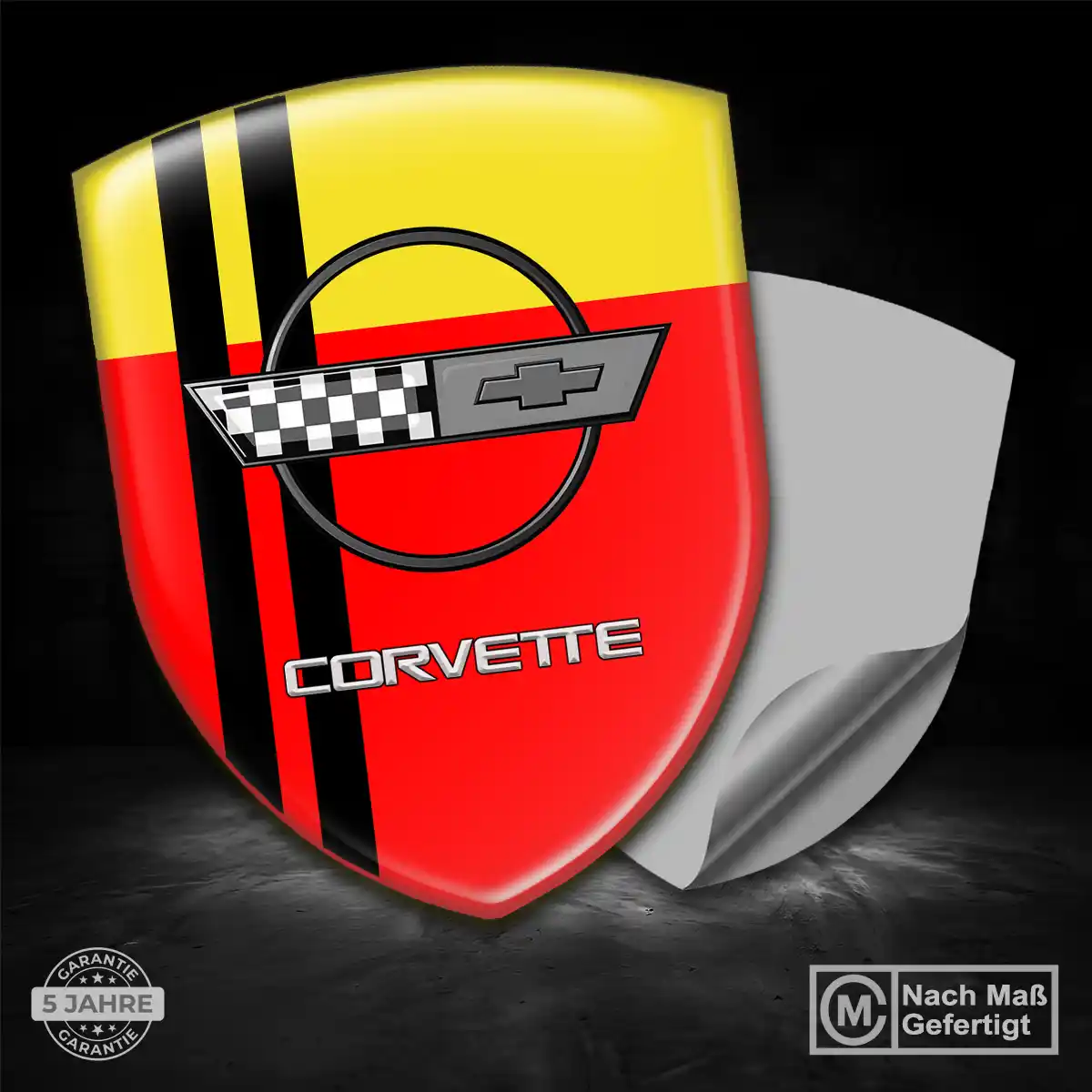 Chevrolet Corvette 3D Gel Aufkleber Emblem Auto Premium-Edition