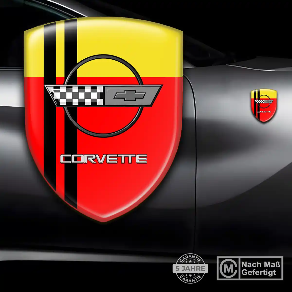 Chevrolet Corvette 3D Gel Aufkleber Emblem Auto Premium-Edition