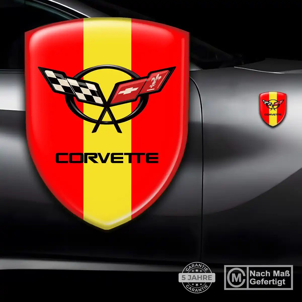 Chevrolet Corvette 3D Gel Aufkleber Emblem Premiumqualität