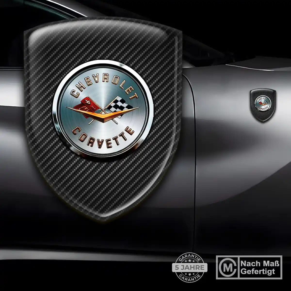 Chevrolet Corvette 3D Gel Aufkleber Embleme Auto Premium-Edition