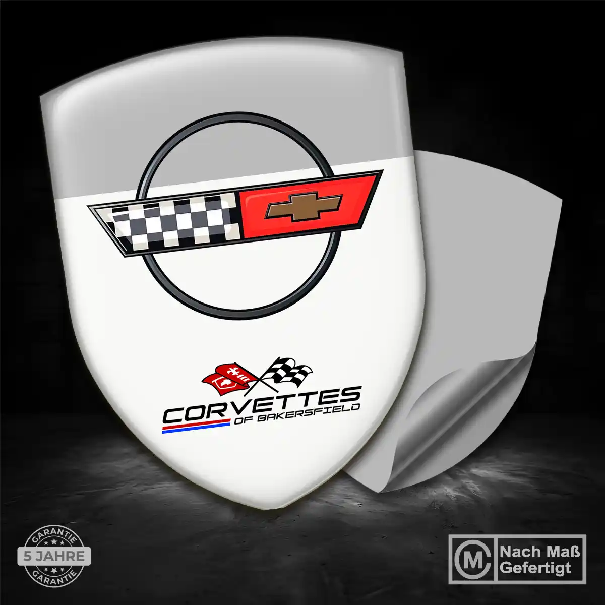 Chevrolet Corvette 3D Gel Aufkleber Embleme Auto Premiumqualität