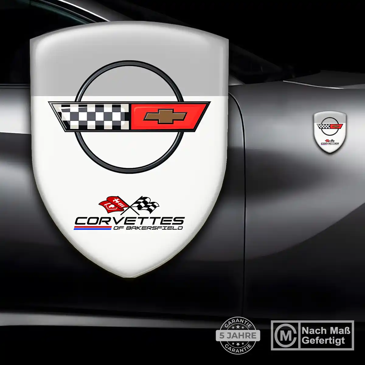 Chevrolet Corvette 3D Gel Aufkleber Embleme Auto Premiumqualität