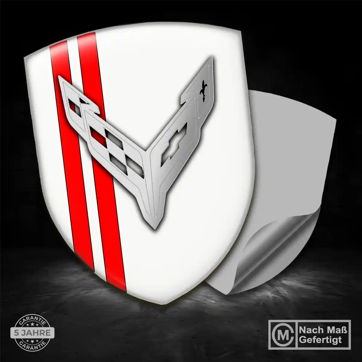 Chevrolet Corvette 3D Gel Aufkleber Limitierte Auflage