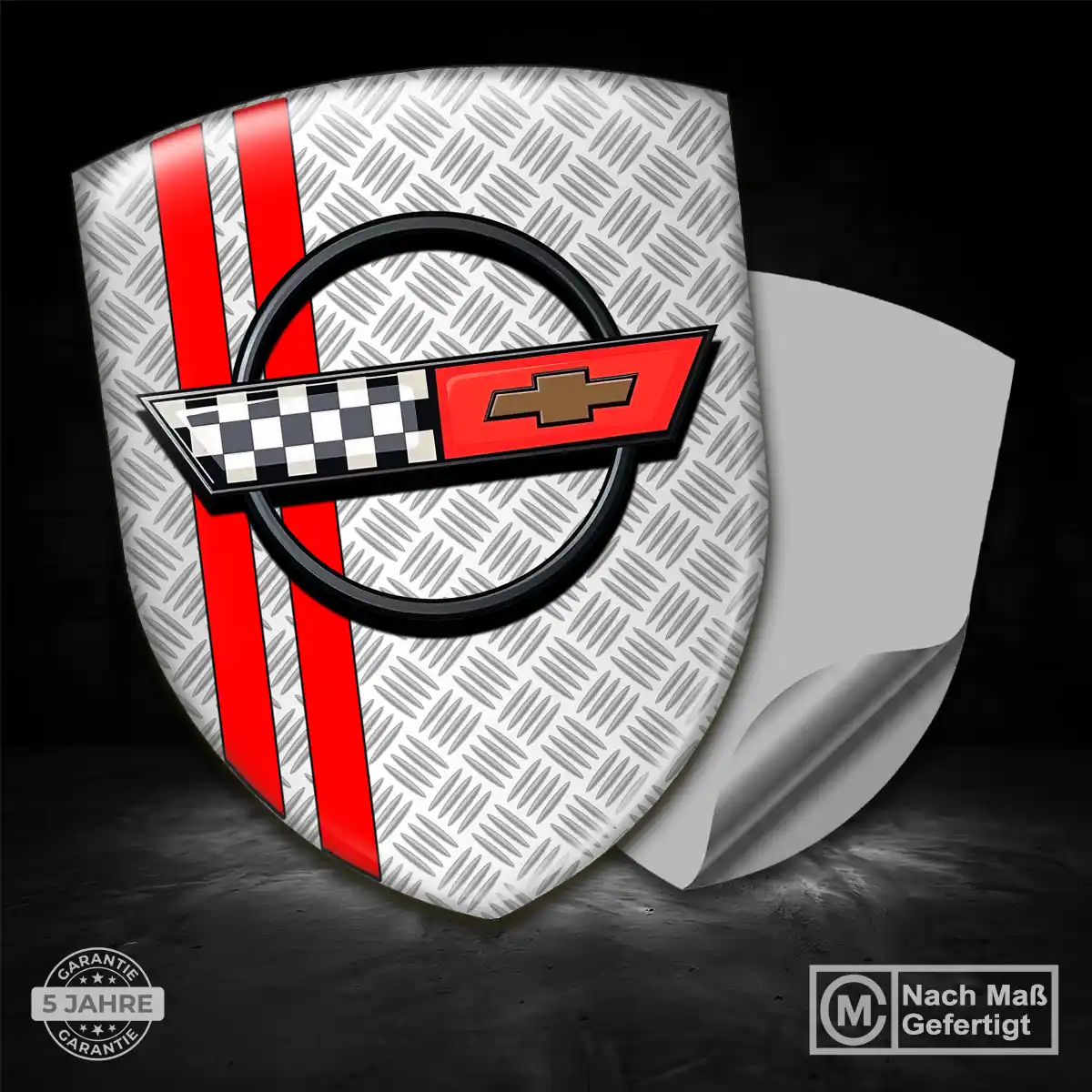 Chevrolet Corvette 3D Gel Aufkleber Silikon Luxus-Edition