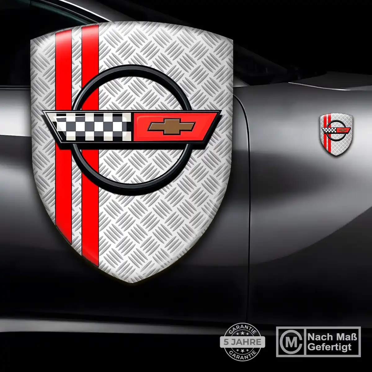 Chevrolet Corvette 3D Gel Aufkleber Silikon Luxus-Edition